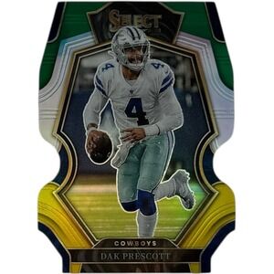 Dak Prescott 2022 Panini-Select / Green Silver Prizm Die-Cut #127